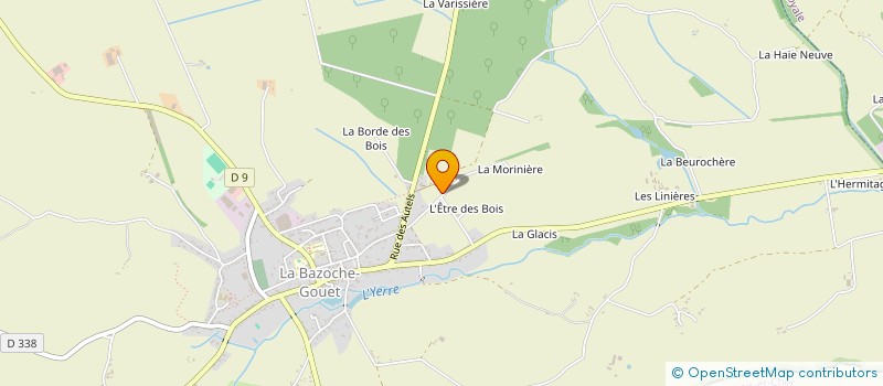 localisation de l'entreprise MONSIEUR ERIC HAMET à LA BAZOCHE-GOUET