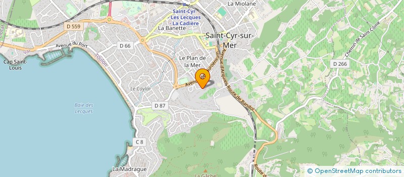 localisation de l'entreprise MONSIEUR ERIC HANUISE à SAINT-CYR-SUR-MER