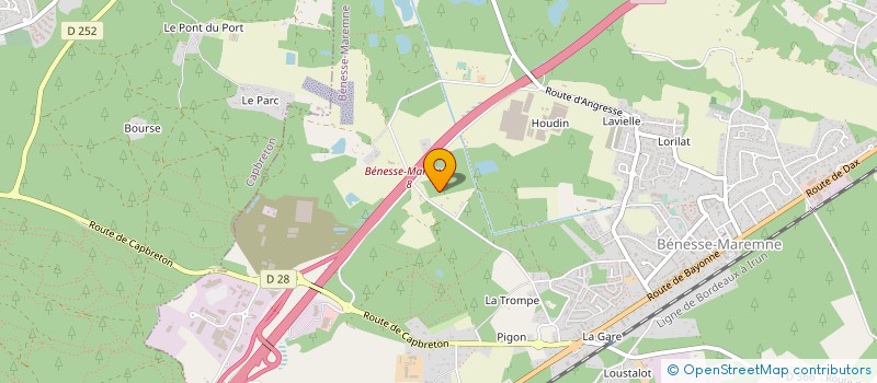 localisation de l'entreprise MONSIEUR ERIC HAZARD  BENESSE-MAREMNE