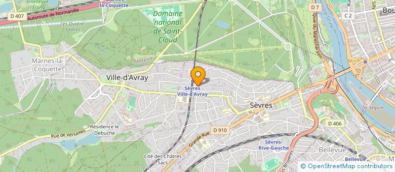 localisation de l'entreprise MONSIEUR ERIC HEISSAT à SEVRES