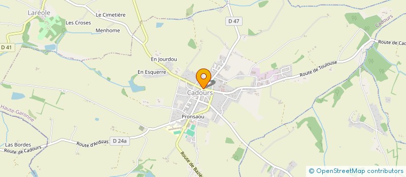 localisation de l'entreprise MONSIEUR ERIC HELAN  CADOURS