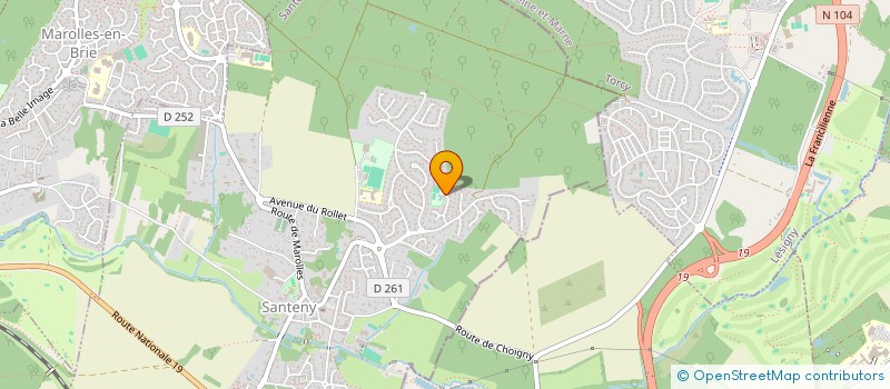 localisation de l'entreprise MONSIEUR ERIC HELLMANN  SANTENY