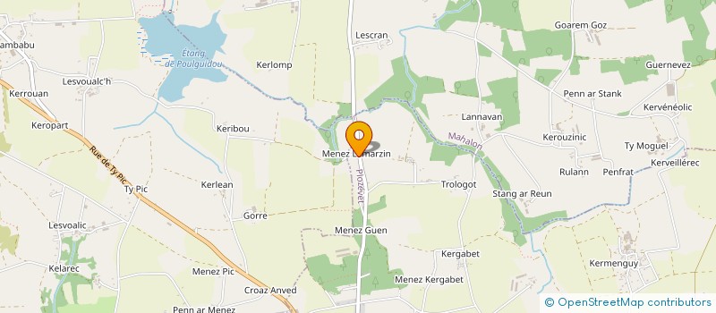 localisation de l'entreprise MONSIEUR ERIC HENAFF  PLOZEVET