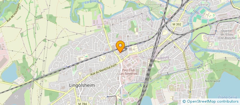 localisation de l'entreprise MONSIEUR ERIC HENCK  LINGOLSHEIM