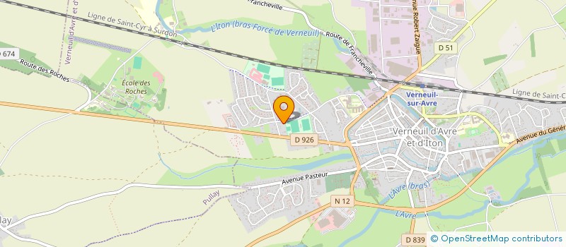 localisation de l'entreprise MONSIEUR ERIC HERBAUT  VERNEUIL D'AVRE ET D'ITON