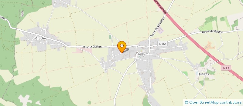 localisation de l'entreprise MONSIEUR ERIC HERVE  AILLY