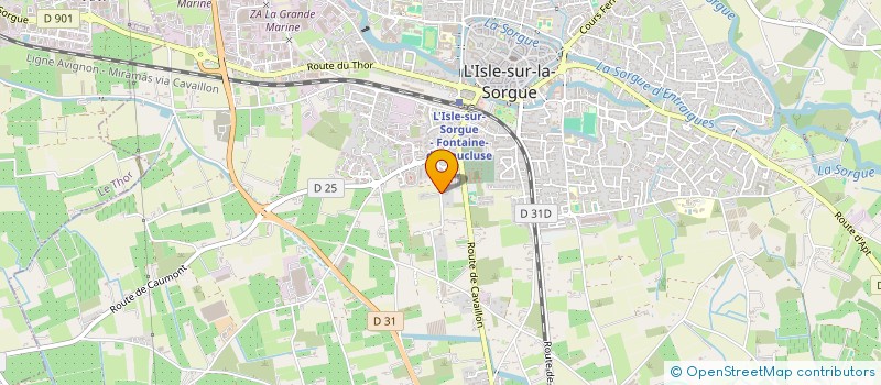 localisation de l'entreprise MONSIEUR ERIC HIERAMENTE  L'ISLE-SUR-LA-SORGUE