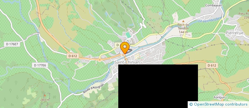 localisation de l'entreprise MONSIEUR ERIC HIERONYMUS  SAINT-CHINIAN