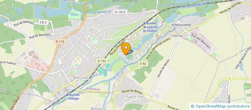 localisation de l'entreprise MONSIEUR ERIC HISLER  BREUILLET