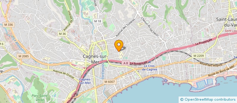 localisation de l'entreprise MONSIEUR ERIC HLAVACEK à CAGNES-SUR-MER