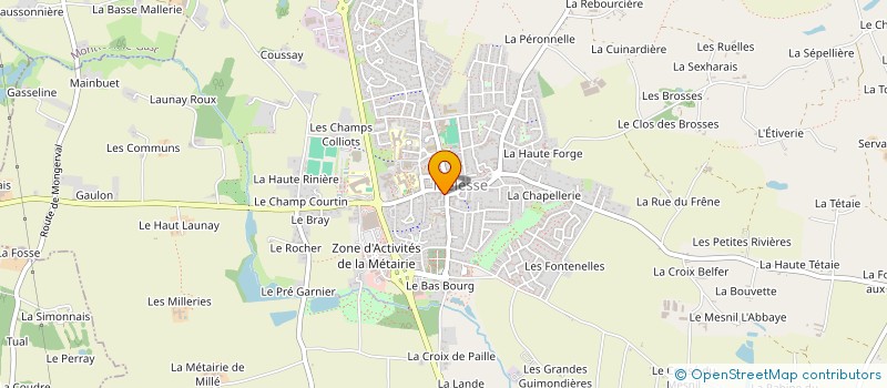 localisation de l'entreprise MONSIEUR ERIC HONORE  LA CHAPELLE-DES-FOUGERETZ