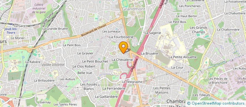 localisation de l'entreprise MONSIEUR ERIC HOURY  CHAMBRAY-LES-TOURS