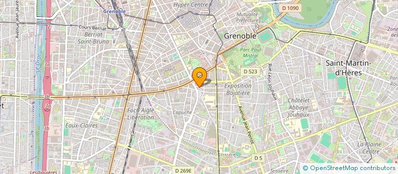 localisation de l'entreprise MONSIEUR ERIC HOUZEAU à GRENOBLE