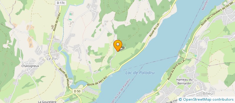 localisation de l'entreprise MONSIEUR ERIC HUBERT  VILLAGES DU LAC DE PALADRU