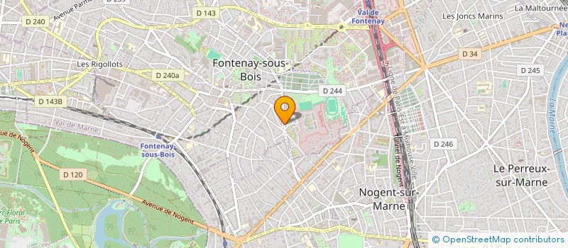 localisation de l'entreprise MONSIEUR ERIC HUCHET à FONTENAY-SOUS-BOIS