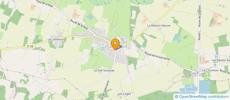 localisation de l'entreprise MONSIEUR ERIC HUGONNIER  CHATEAUNEUF