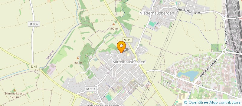 localisation de l'entreprise MONSIEUR ERIC HUMBERT  MITTELHAUSBERGEN