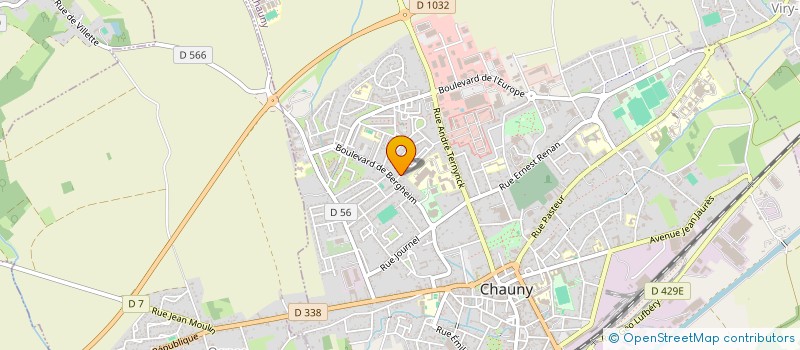 localisation de l'entreprise MONSIEUR ERIC HUTTEAU  CHAUNY