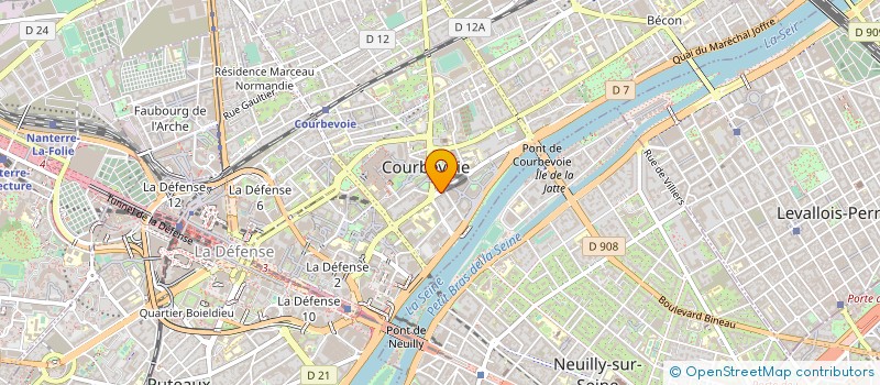 localisation de l'entreprise MONSIEUR ERIC ISOARD à COURBEVOIE