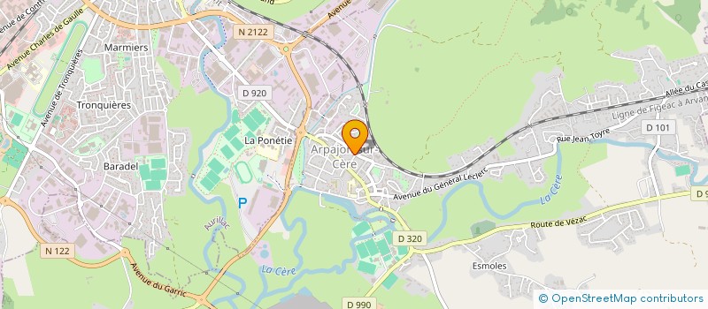 localisation de l'entreprise MONSIEUR ERIC ISSERTES à ARPAJON-SUR-CERE