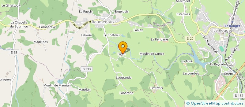 localisation de l'entreprise MONSIEUR ERIC ISSERTES-PUECH à LE ROUGET-PERS