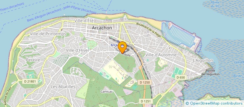 localisation de l'entreprise MONSIEUR ERIC ITHIER à ARCACHON
