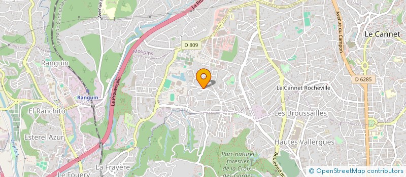 localisation de l'entreprise MONSIEUR ERIC JACOPINI à LE CANNET