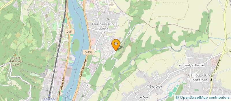 localisation de l'entreprise MONSIEUR ERIC JACQUES  FLEURIEU-SUR-SAONE