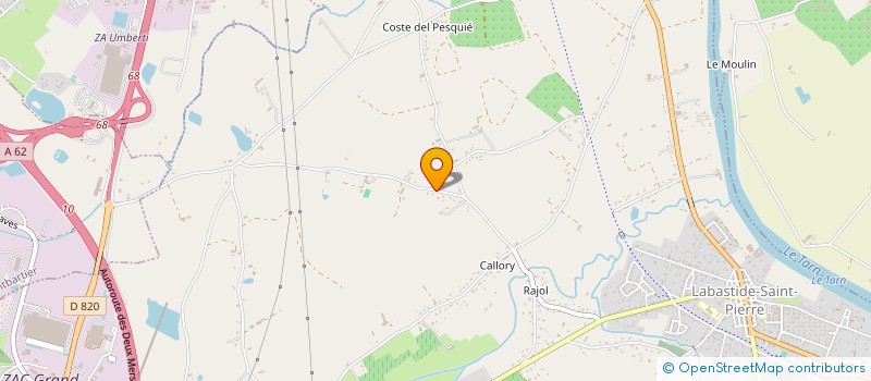 localisation de l'entreprise MONSIEUR ERIC JACQUES BAWEJSKI  LABASTIDE-SAINT-PIERRE