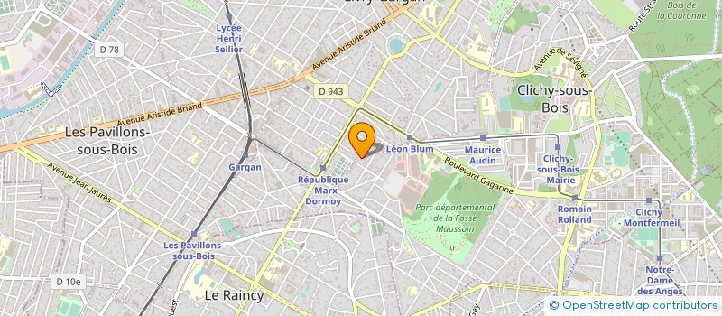localisation de l'entreprise MONSIEUR ERIC JACQUIN à CLICHY-SOUS-BOIS