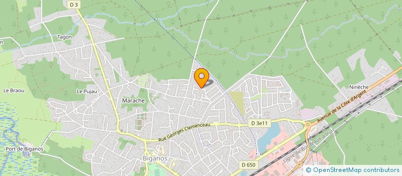 localisation de l'entreprise MONSIEUR ERIC JAMBOIS  BIGANOS