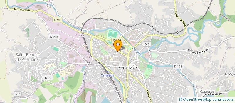 localisation de l'entreprise MONSIEUR ERIC JAMROZ  CARMAUX