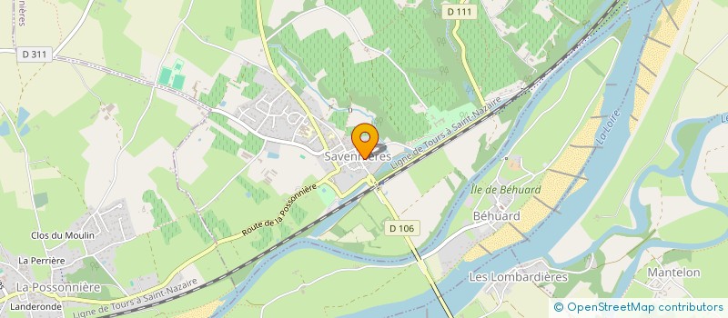 localisation de l'entreprise MONSIEUR ERIC JANET  SAVENNIERES