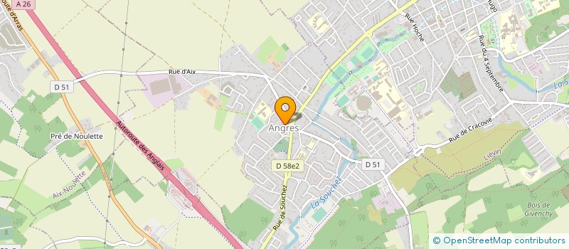 localisation de l'entreprise MONSIEUR ERIC JASINSKI à ANGRES