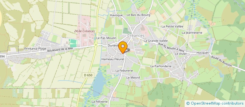 localisation de l'entreprise MONSIEUR ERIC JEAN  CREANCES