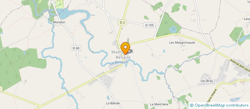 localisation de l'entreprise MONSIEUR ERIC JEAN-CLAUDE PERRIERE  MAILHAC-SUR-BENAIZE