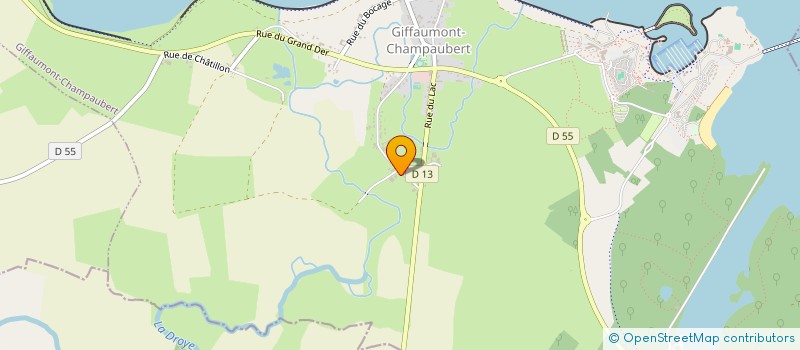 localisation de l'entreprise MONSIEUR ERIC JEANSON  GIFFAUMONT-CHAMPAUBERT