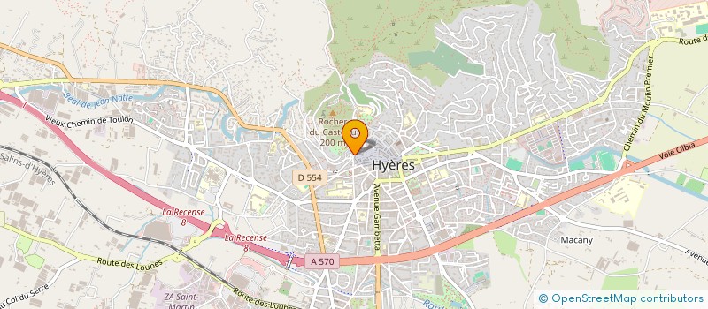 localisation de l'entreprise MONSIEUR ERIC JENTET  HYERES