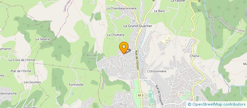 localisation de l'entreprise MONSIEUR ERIC JERPHAGNON à SORBIERS