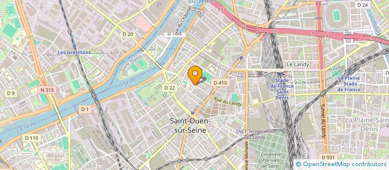 localisation de l'entreprise MONSIEUR ERIC JOLIBOIS  SAINT-OUEN-SUR-SEINE