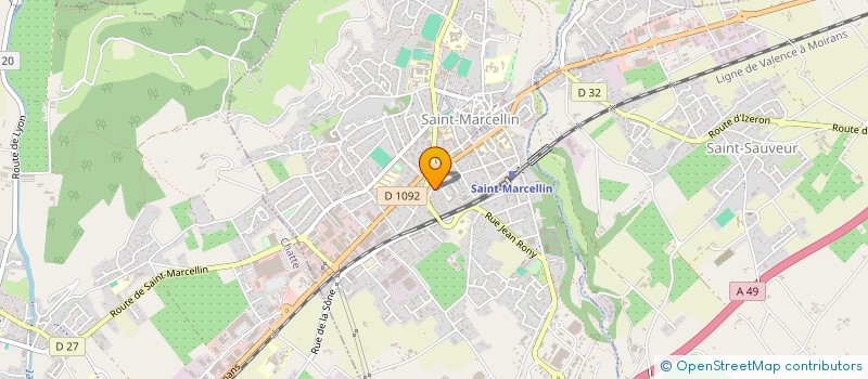 localisation de l'entreprise MONSIEUR ERIC JONOT  SAINT-MARCELLIN