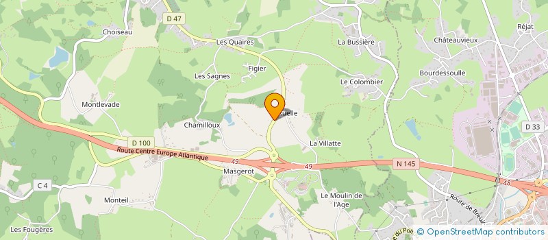 localisation de l'entreprise MONSIEUR ERIC JORET à SAINT-SULPICE-LE-GUERETOIS