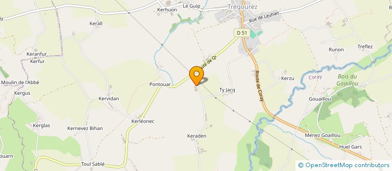 localisation de l'entreprise MONSIEUR ERIC JOSNIN  TREGOUREZ