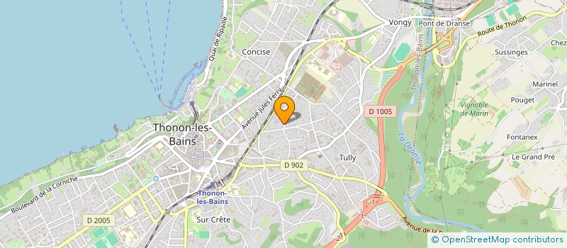 localisation de l'entreprise MONSIEUR ERIC JOUBERT à THONON-LES-BAINS