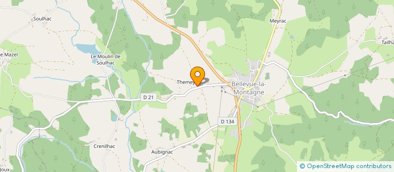 localisation de l'entreprise MONSIEUR ERIC JOUSSERAND  BELLEVUE-LA-MONTAGNE