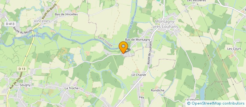 localisation de l'entreprise MONSIEUR ERIC JOUVENCEAU  MONTAGNY-PRES-LOUHANS