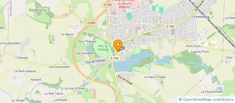 localisation de l'entreprise MONSIEUR ERIC JUET  COMBOURG