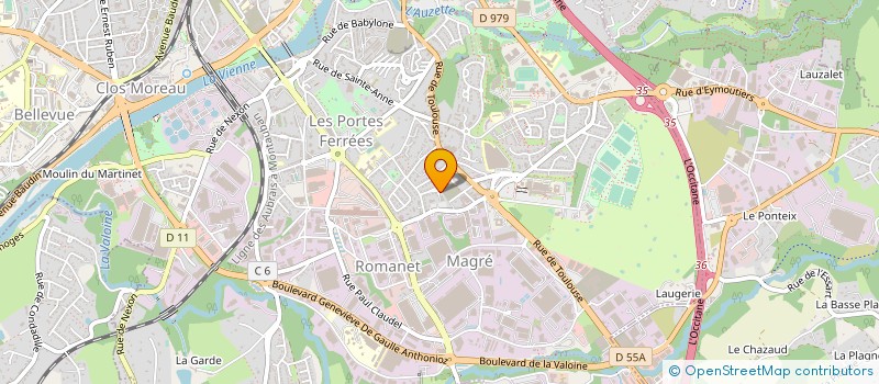 localisation de l'entreprise MONSIEUR ERIC JUIN à LIMOGES
