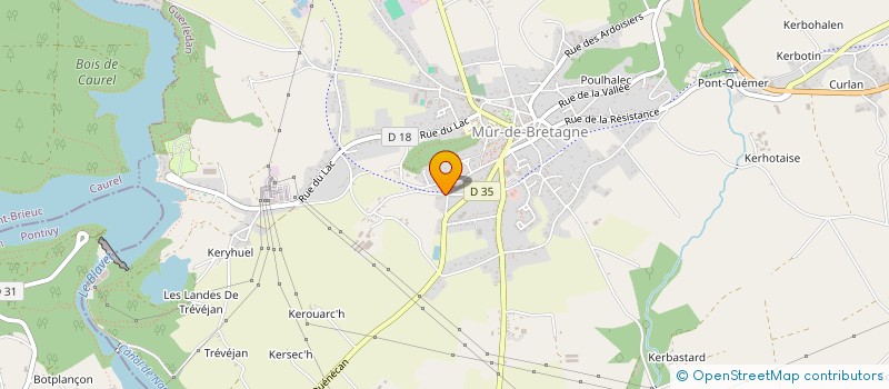 localisation de l'entreprise MONSIEUR ERIC JULIEN  GUERLEDAN