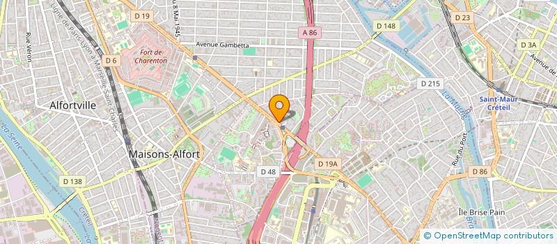 localisation de l'entreprise MONSIEUR ERIC JULLIEN  MAISONS-ALFORT